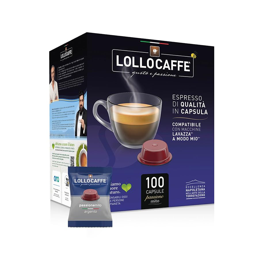 Lollo Caffe PASSIONEMIO Miscela Argento capsule caffè 300 compatibili