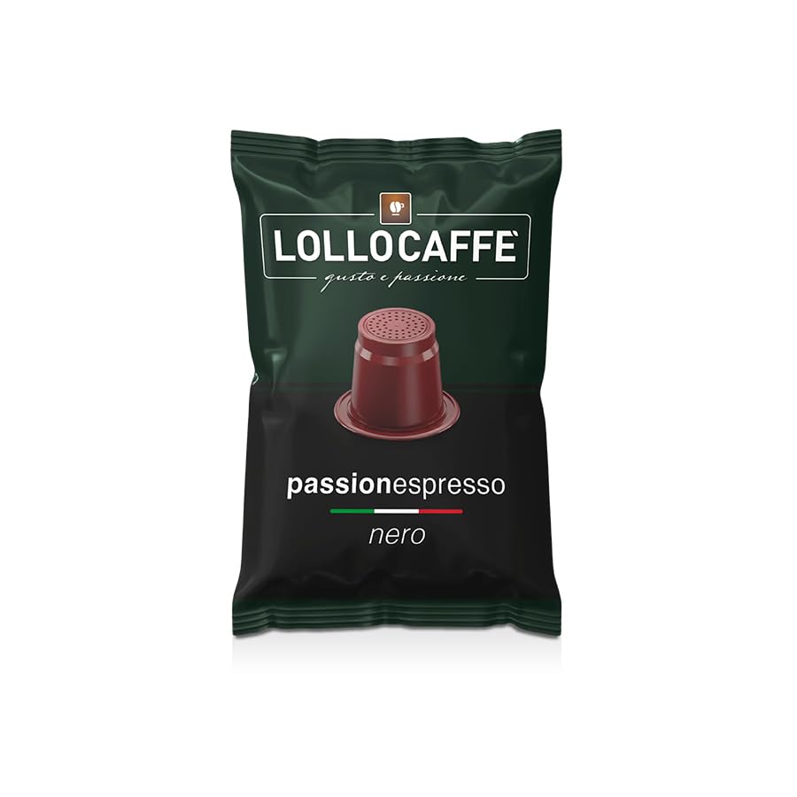 Lollo Caffè Passione Espresso Miscela Nera capsule 100 compatibili Nespresso