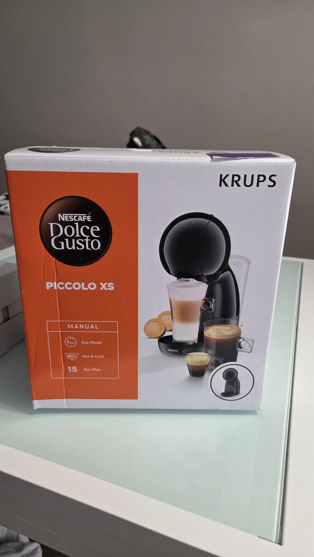 NESCAFÉ Dolce Gusto Krups Piccolo XS macchina caffè capsule grigio e nero