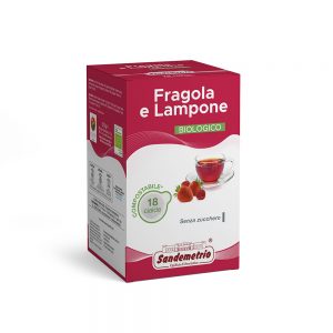 SanDemetrio Tè e Tisane Fragola e Lampone cialde 18 pezzi