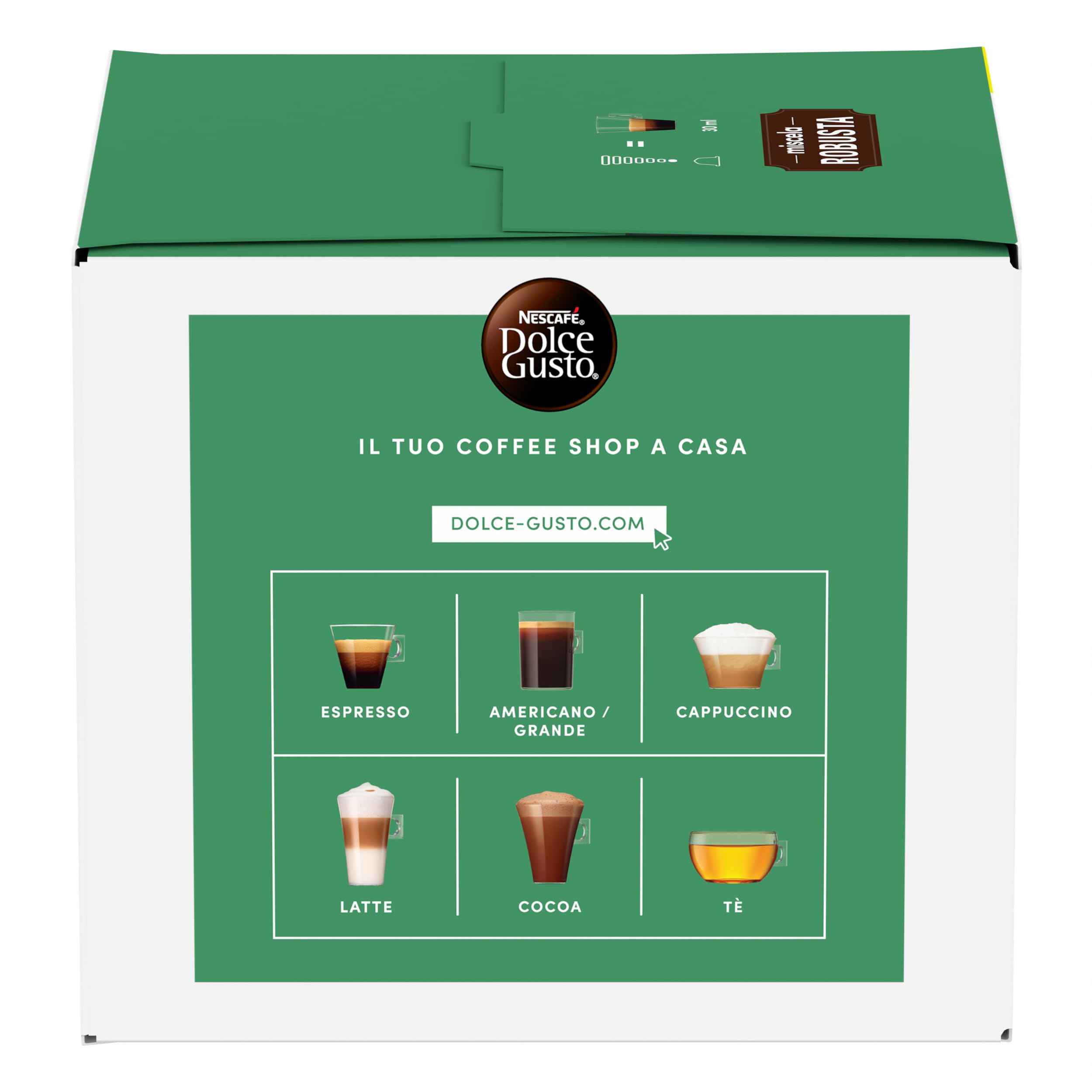NESCAFÉ Dolce Gusto Miscela Robusta capsule espresso 90 pezzi tostatura intensa