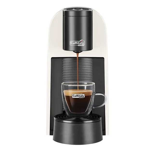 Caffitaly System Volta S35 macchina da caffè bianca per capsule originali