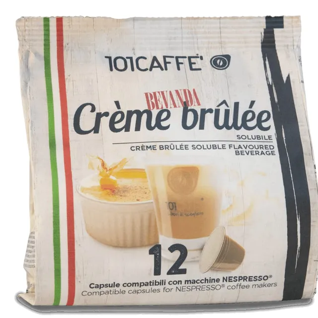 101 Caffè Bevande golose Crème brûlée capsule 12 Nespresso