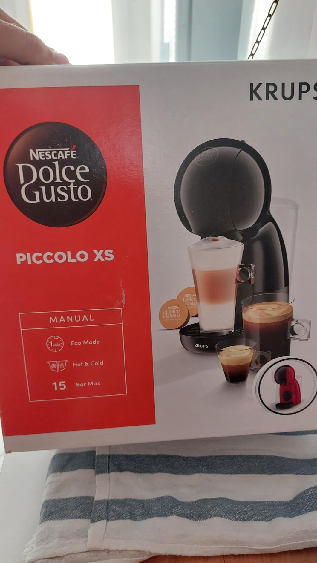 NESCAFÉ Dolce Gusto Piccolo XS KP1A3510 macchina a capsule rossa 15 bar