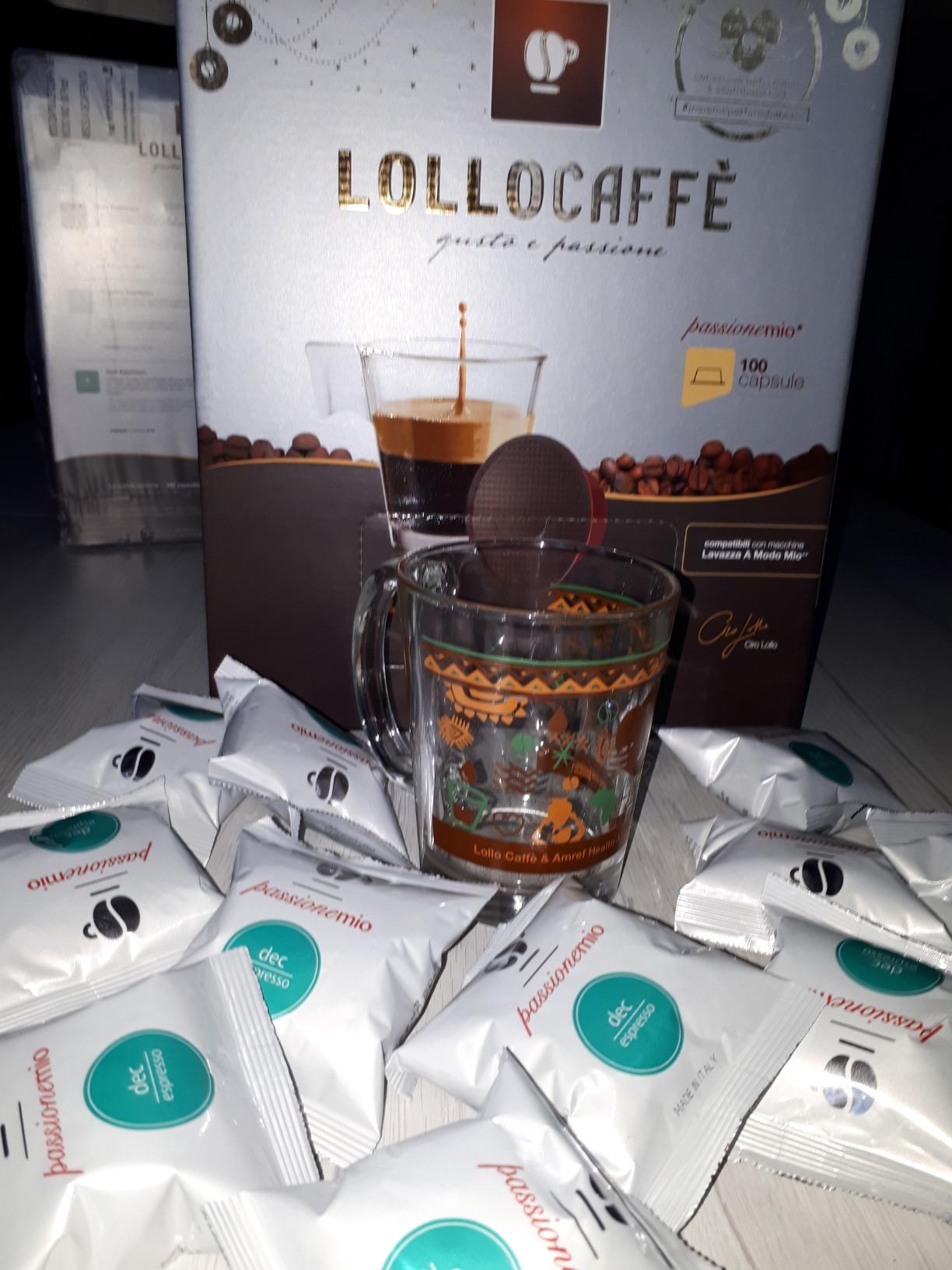 Lollo Caffè PASSIONEMIO DEC ESPRESSO DEK 200 capsule decaffeinate A Modo Mio