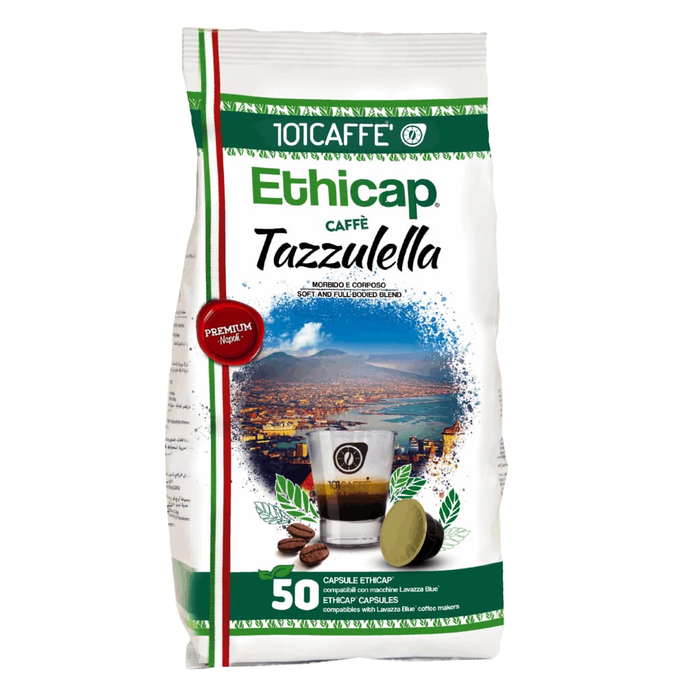 101 Caffè Tazzulella capsule caffè 50 pezzi miscela 50% Arabica
