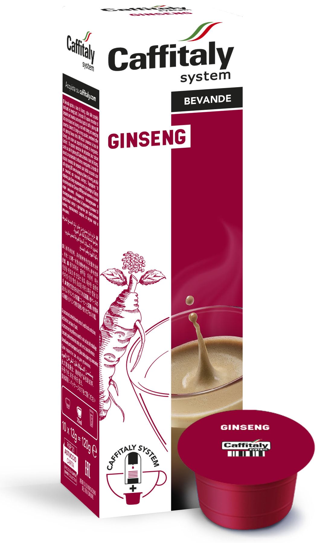 Caffitaly System Tè e altre bevande èCaffè Ginseng capsule