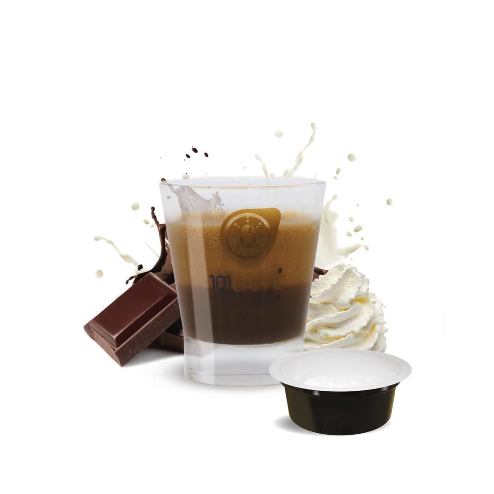 101 Caffè BEVANDE GOLOSE Mokaccino capsule 12 compatibili Lavazza A Modo Mio