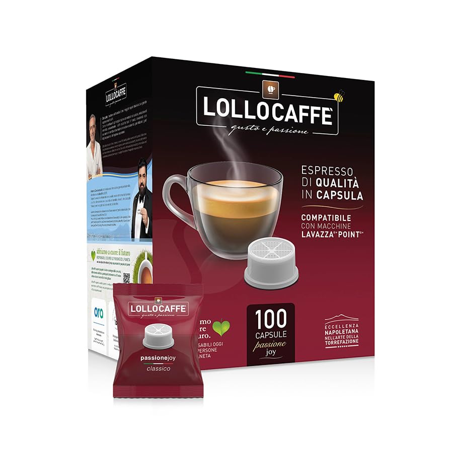 Lollo Caffè Passione Joy Miscela Classico capsule 200 pezzi compatibili Espresso Point