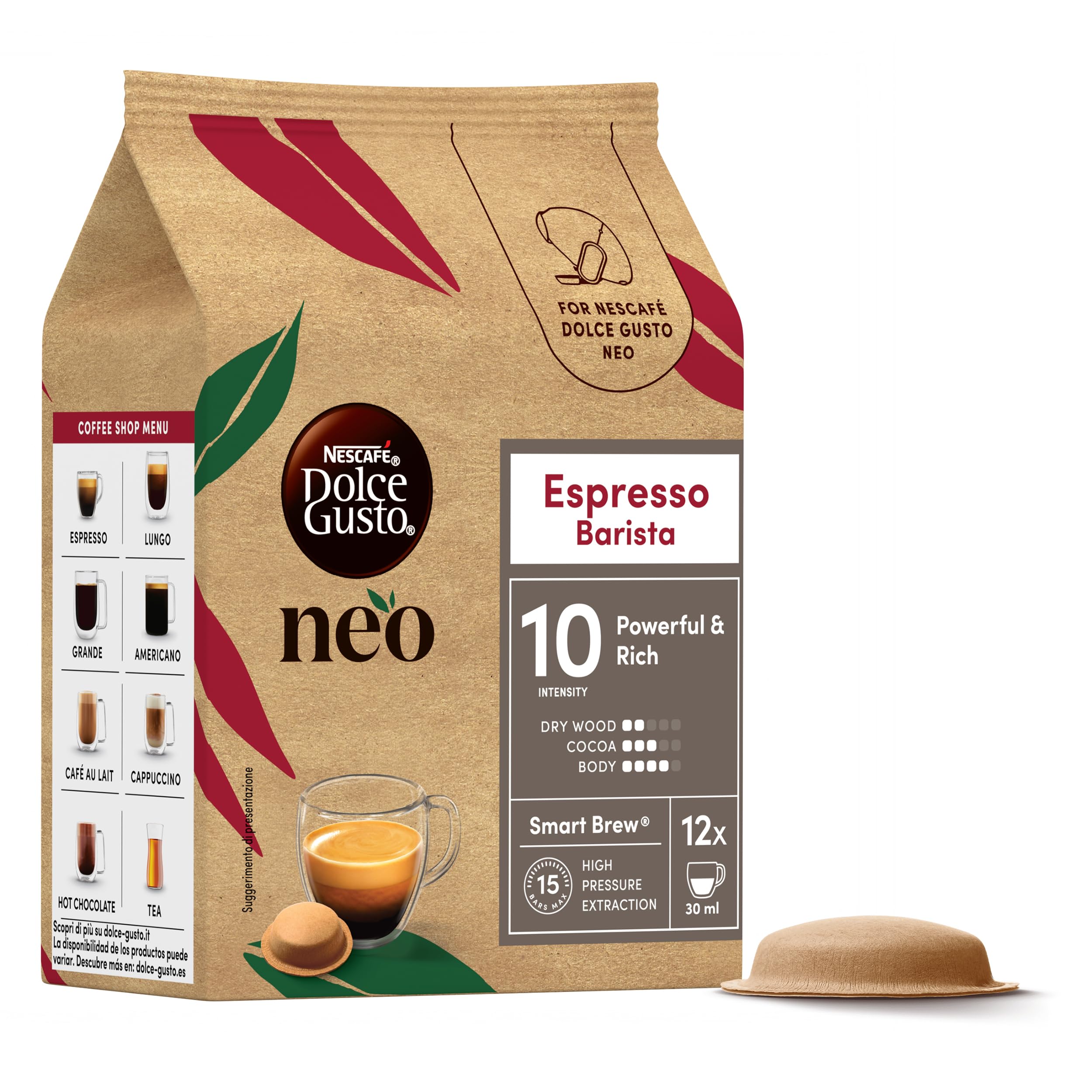 NESCAFÉ Dolce Gusto NEO Espresso Barista capsule 12 pezzi intensità 10