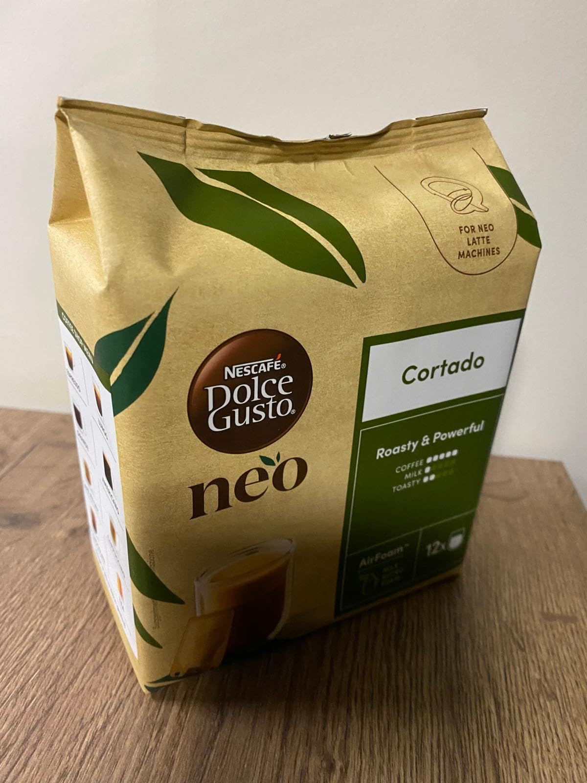 NESCAFÉ Dolce Gusto NEO Cortado caffè in capsule 12 bustine, schiuma di latte