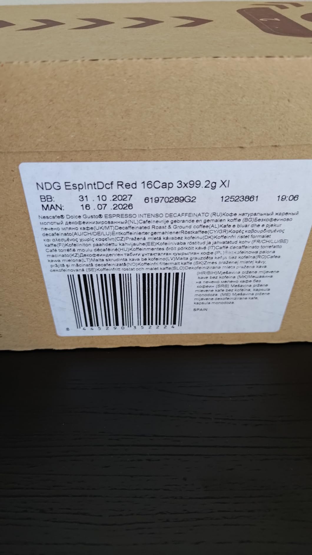 NESCAFÉ Dolce Gusto Espresso Intenso Decaffeinato capsule 48 pezzi