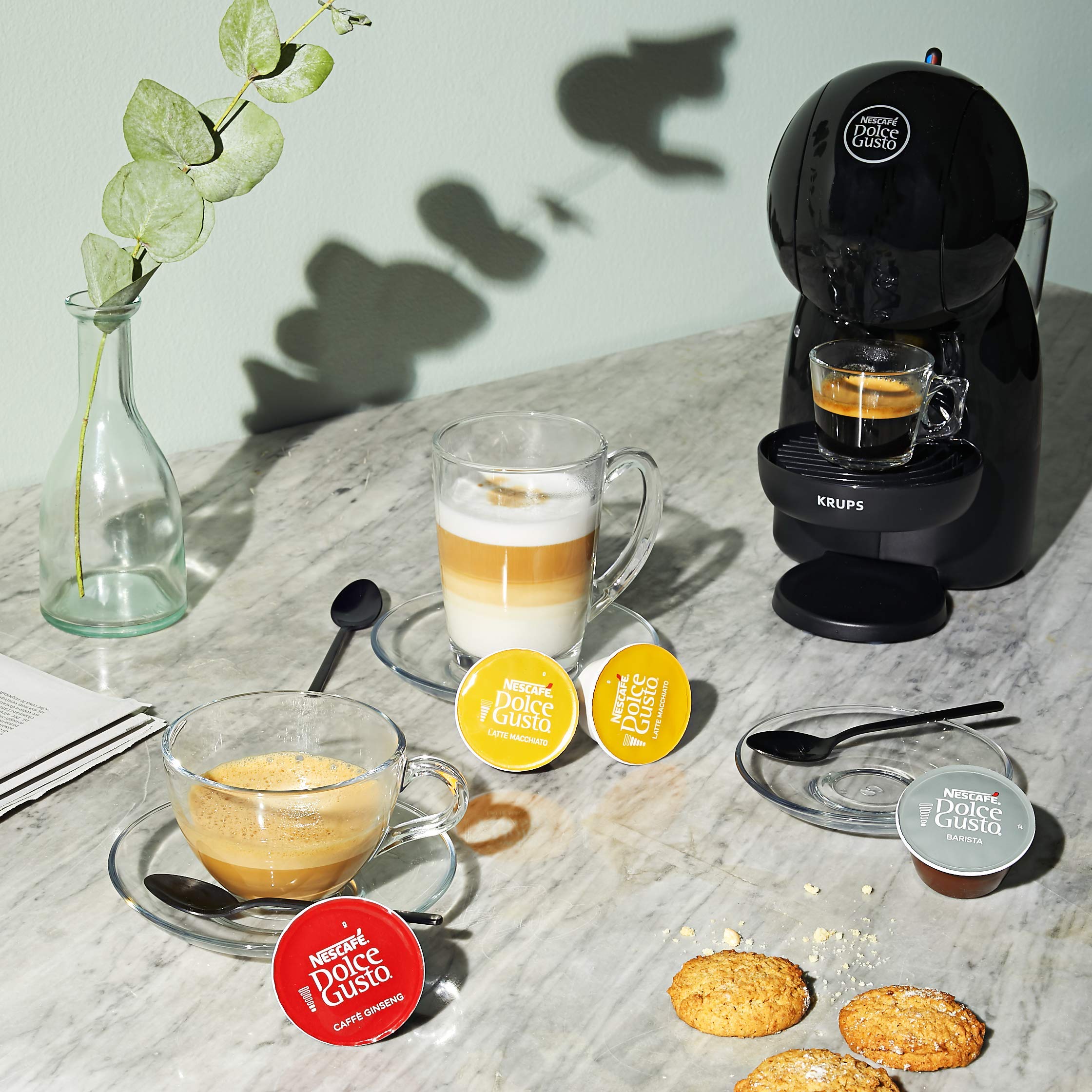 NESCAFÉ Dolce Gusto Krups Piccolo XS macchina caffè capsule grigio e nero