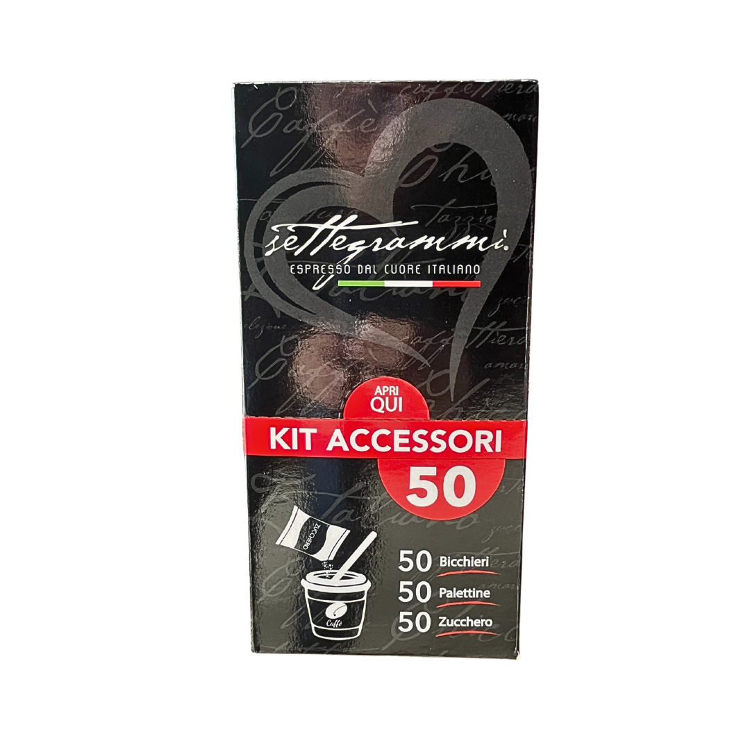 Greco Caffè Accessori kit accessori caffè 50 pezzi compostabili