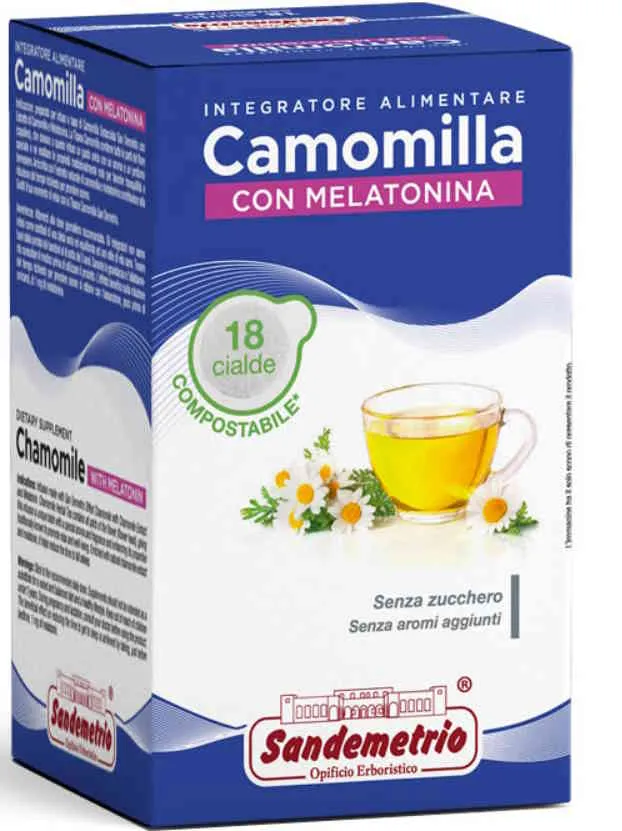 SignoriCaffè Tè e Tisane Sandemetrio Camomilla e Melatonina cialde 18