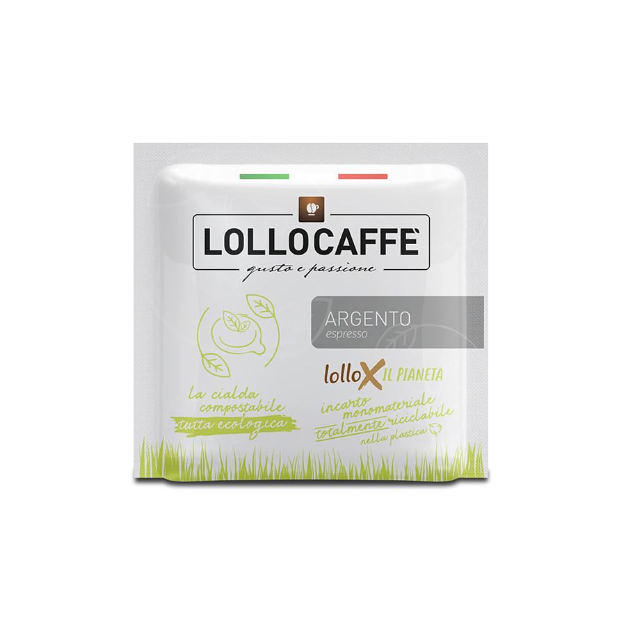 Lollo Caffè Cialde Miscela Argento Espresso cialde filtro carta 44 mm 300 pezzi