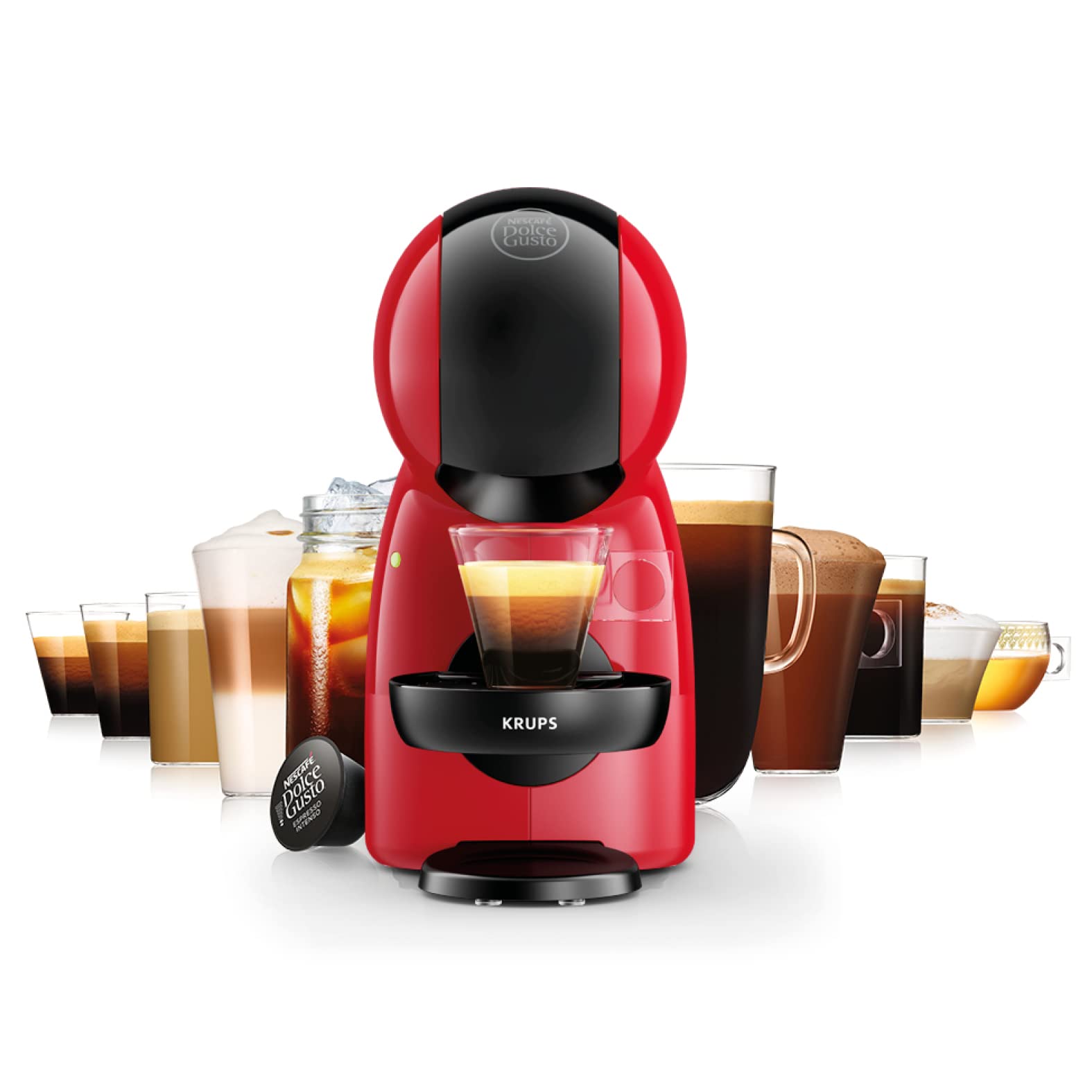 NESCAFÉ Dolce Gusto Piccolo XS KP1A3510 macchina a capsule rossa 15 bar