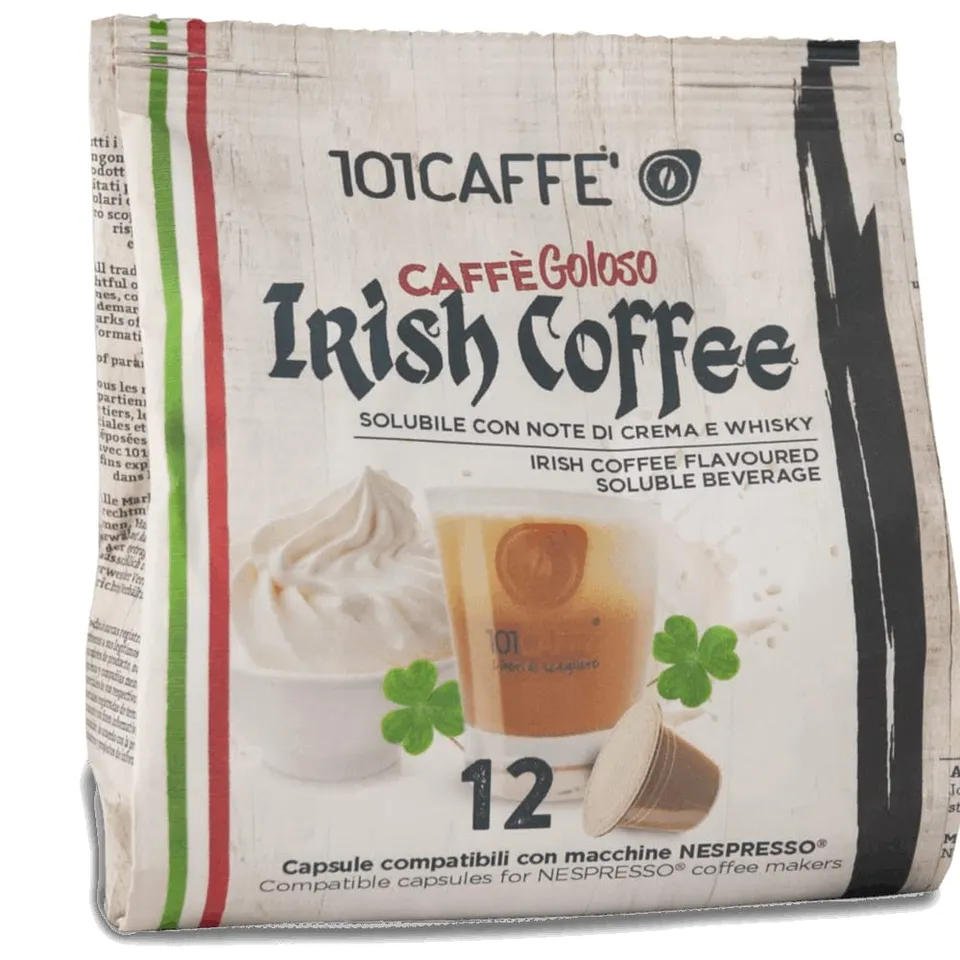 101 Caffè BEVANDE GOLOSE Irish Coffee capsule 12 pezzi senza alcol