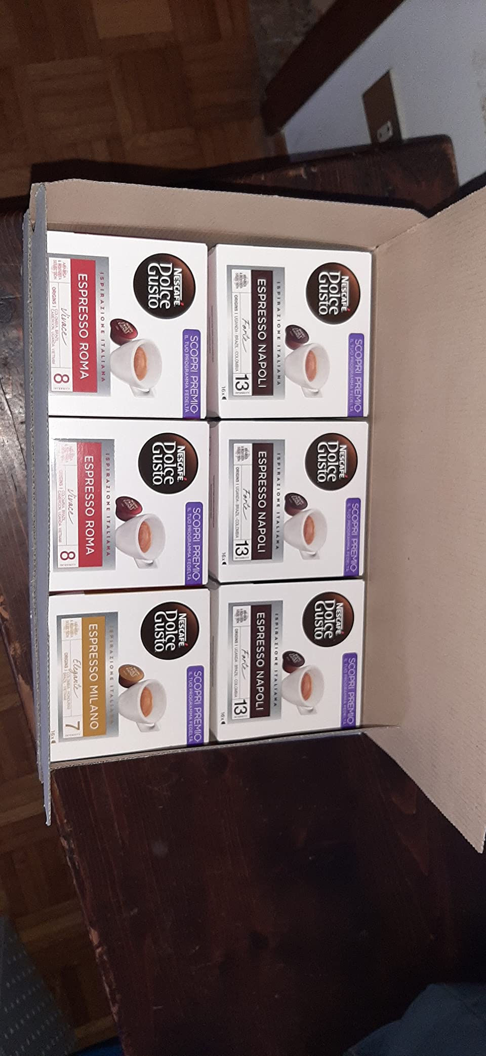 NESCAFÉ Dolce Gusto Napoli Roma Milano capsule caffè assortite 96 pezzi