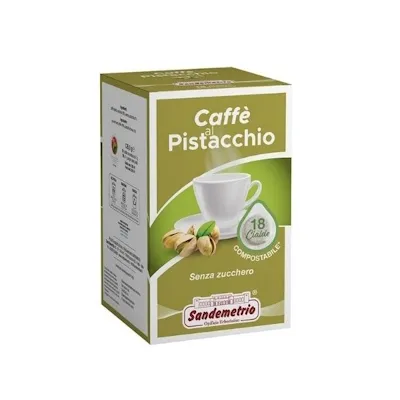 SignoriCaffè Capsule e Cialde Sandemetrio Caffè al Pistacchio cialde 18 pezzi