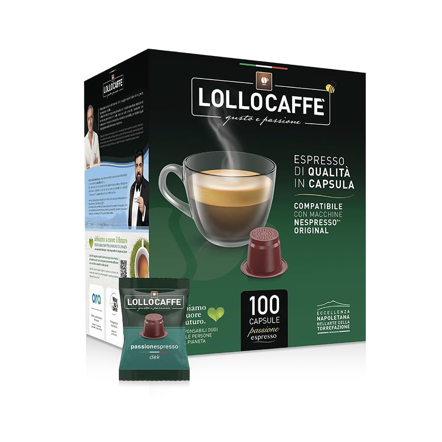 Lollo Caffe Passionespresso Decaffeinato Dec Espresso capsule 100 pezzi