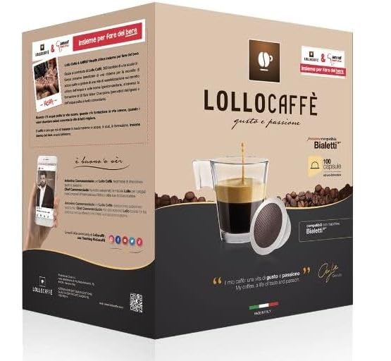 Lollo Caffè Passione Easy Miscela Argento capsule 100 compatibili Bialetti