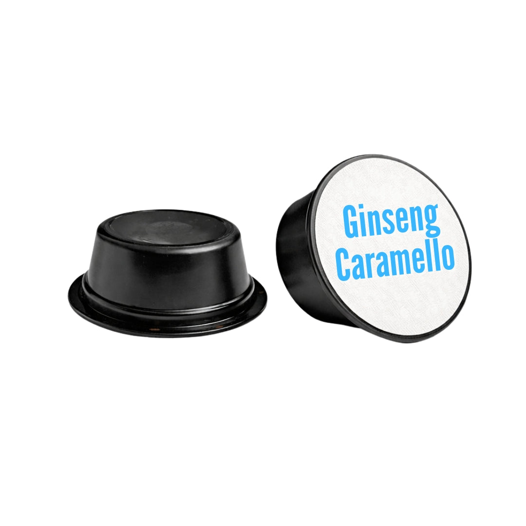 Greco Caffè Bevande Solubili 100% Ginseng + Caramel capsule 100 pezzi A Modo Mio