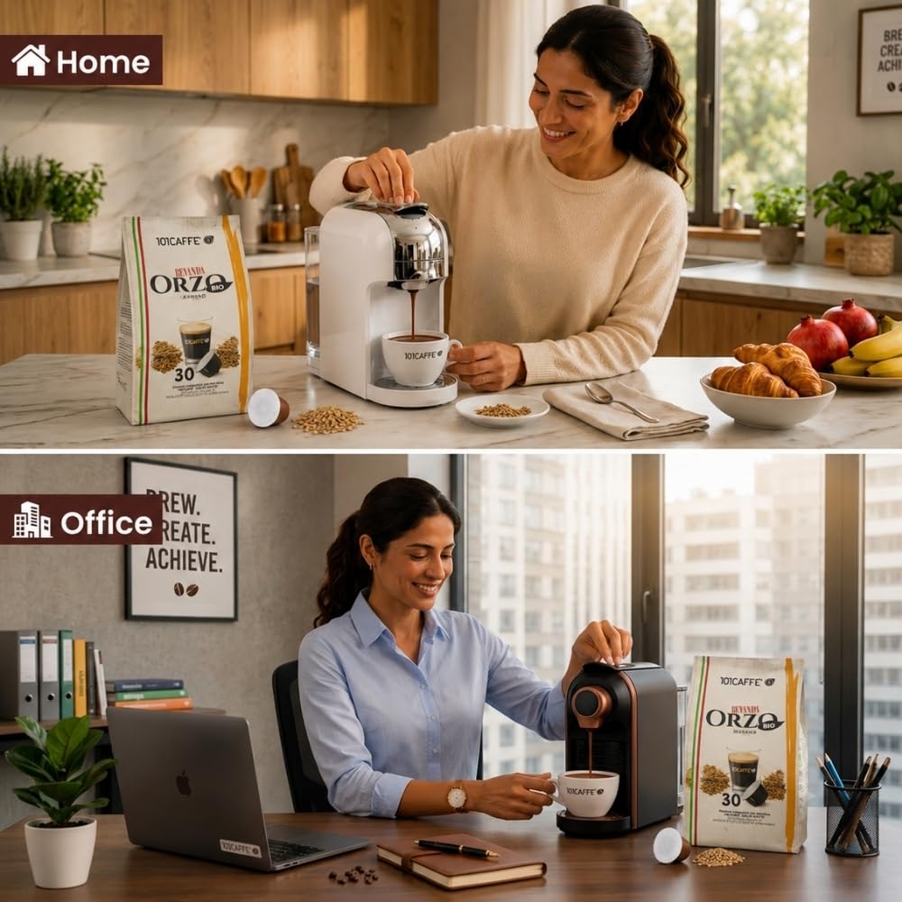 101 Caffè BEVANDE AI CEREALI Orzo Leggero Bio capsule Dolce Gusto 30 pezzi senza caffeina