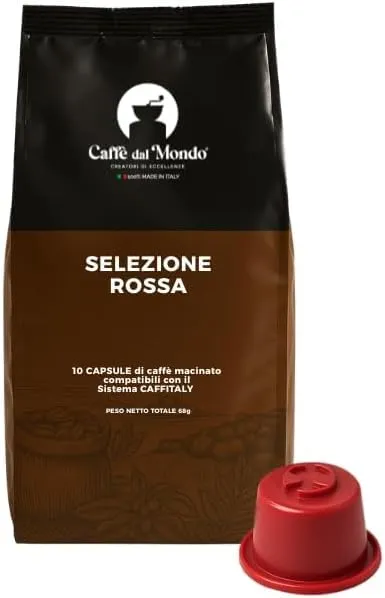 Caffè dal Mondo Capsule compatibili Caffitaly Rossa 100 capsule