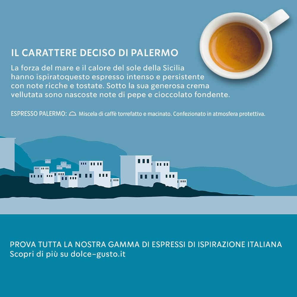 NESCAFÉ Dolce Gusto Espresso Palermo capsule 96 pezzi intensità 10/13