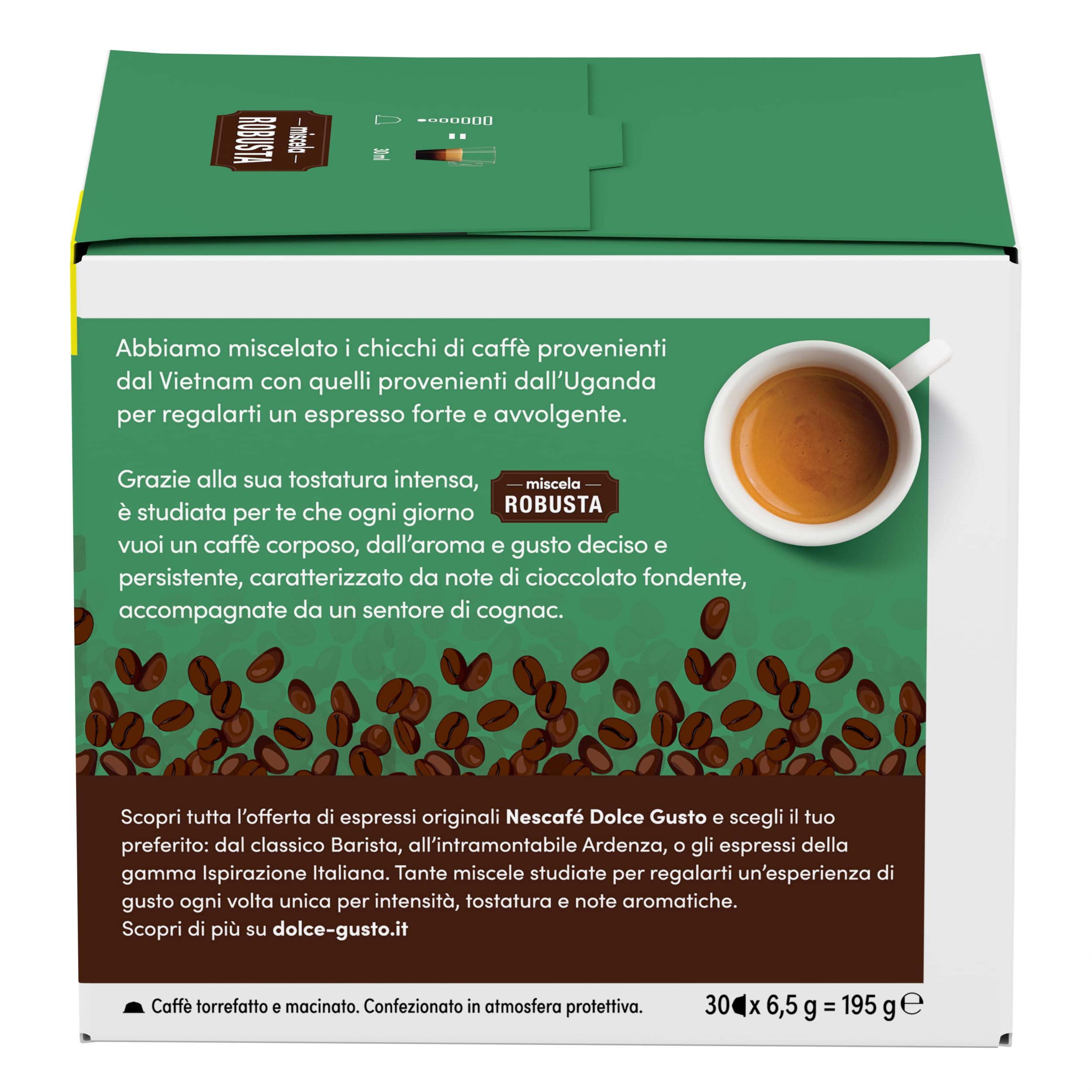 NESCAFÉ Dolce Gusto Miscela Robusta capsule espresso 90 pezzi tostatura intensa