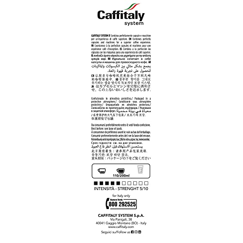 Caffitaly System Capsule di Caffè Cremoso capsule 100 fruttate 100% Arabica