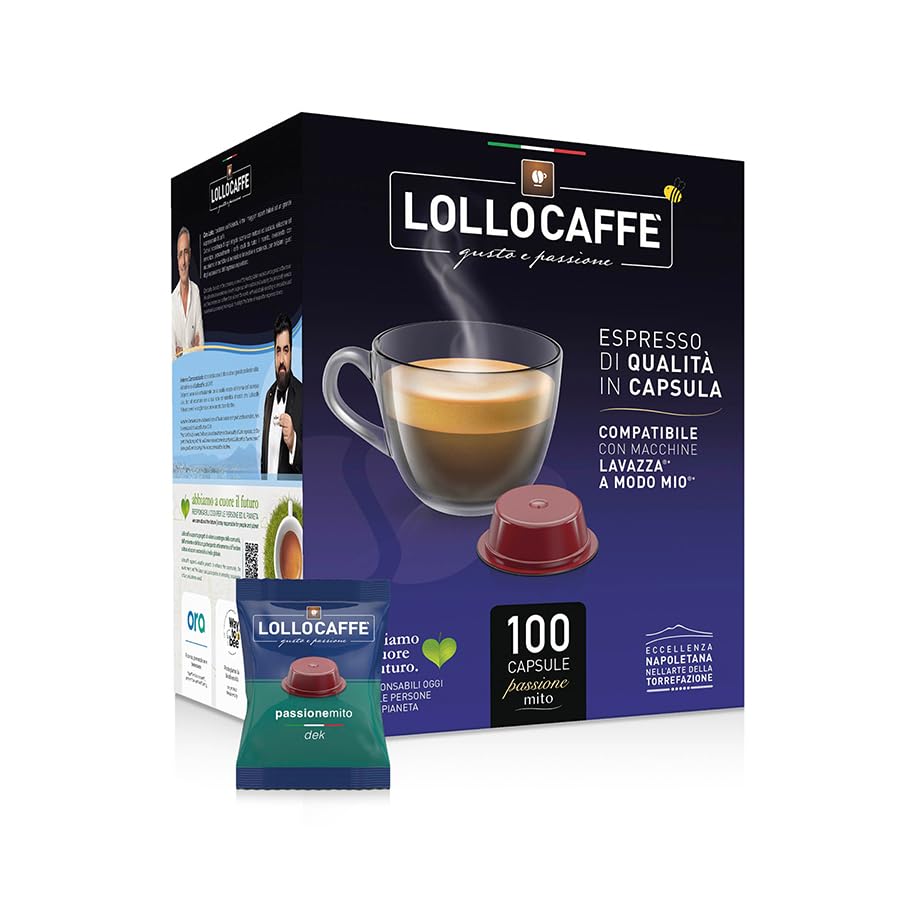 Lollo Caffe PASSIONEMIO Decaffeinato capsule caffè compatibili