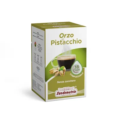 SignoriCaffè Capsule e Cialde SanDemetrio Orzo al Pistacchio cialde 18 pezzi