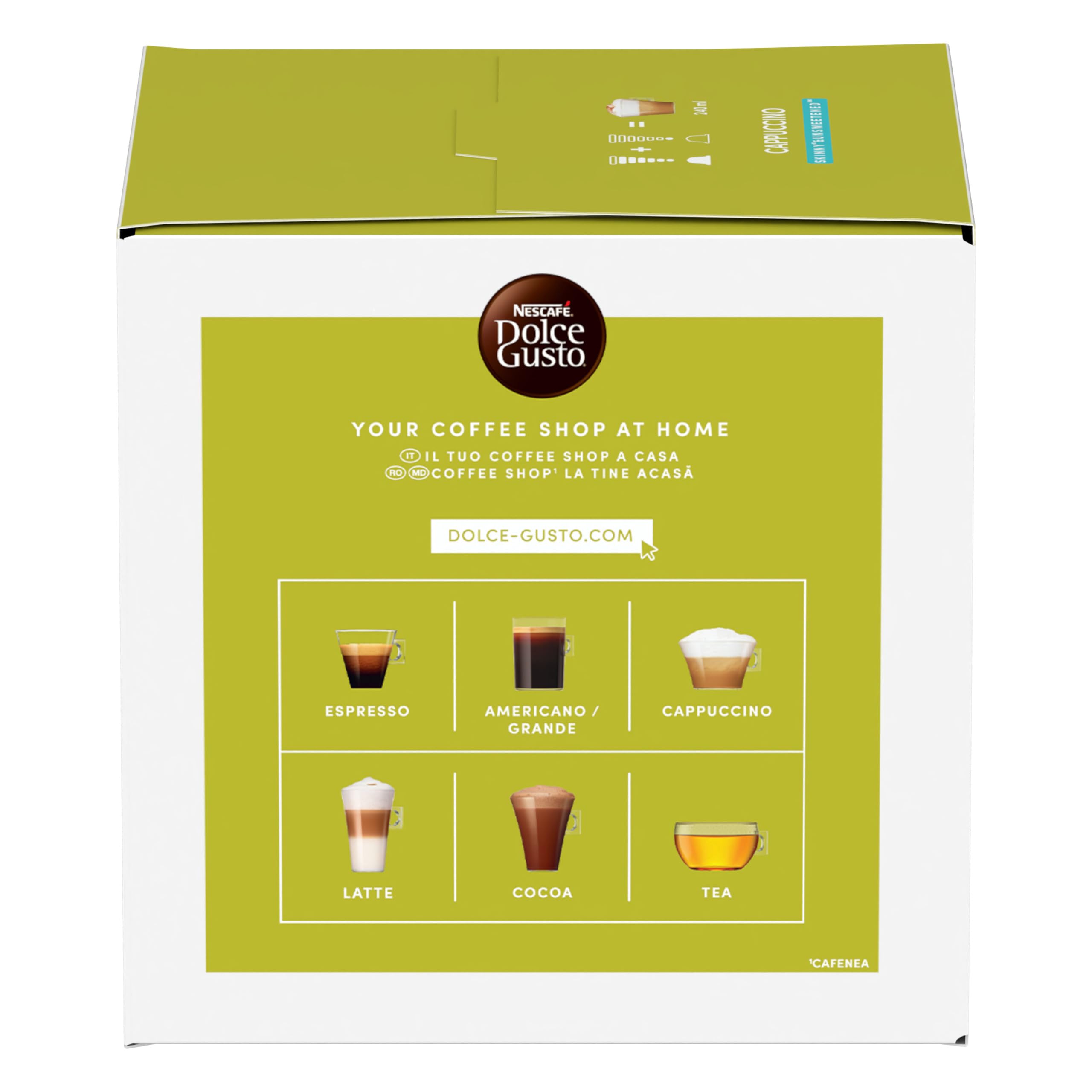 NESCAFÉ Dolce Gusto Cappuccino Light capsule caffè e latte 48 pezzi senza grassi
