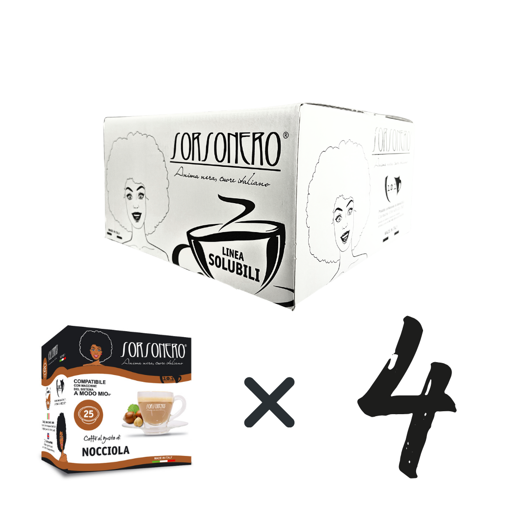 Greco Caffè Bevande Solubili 100% A Modo Mio Nocciola capsule 100 pezzi