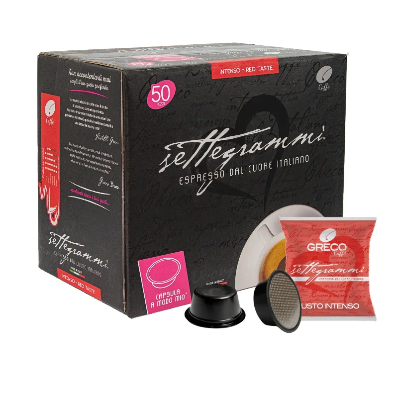 Greco Caffè A Modo Mio Compatibile 100% capsule Gusto Intenso 50 pezzi