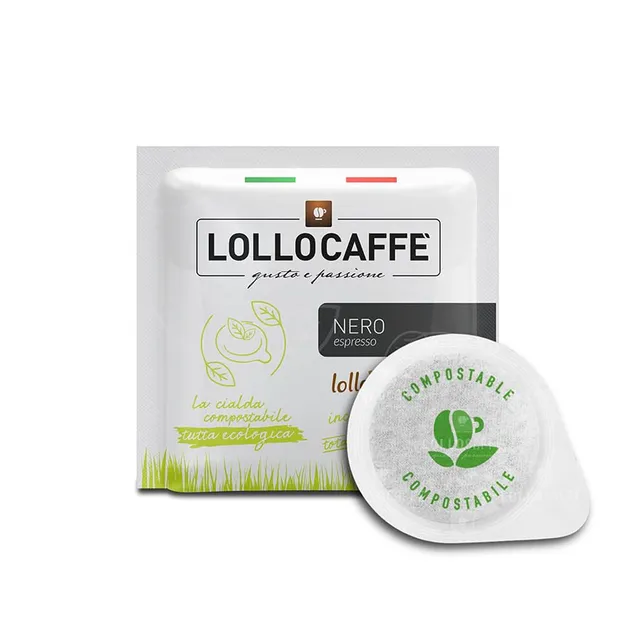 Lollo Caffè cialde carta ESE 44 mm Miscela Nera Mokona Tazzona, 300 pezzi