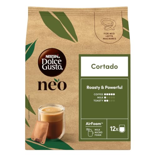 NESCAFÉ Dolce Gusto NEO Cortado caffè in capsule 12 bustine, schiuma di latte