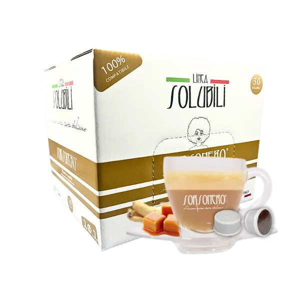 Greco Caffè Bevande Solubili 100% Espresso Point bevanda Ginseng Caramel 30 pezzi
