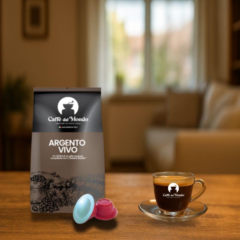 Caffè dal Mondo Argento Vivo capsule compatibili Bialetti 100 pezzi