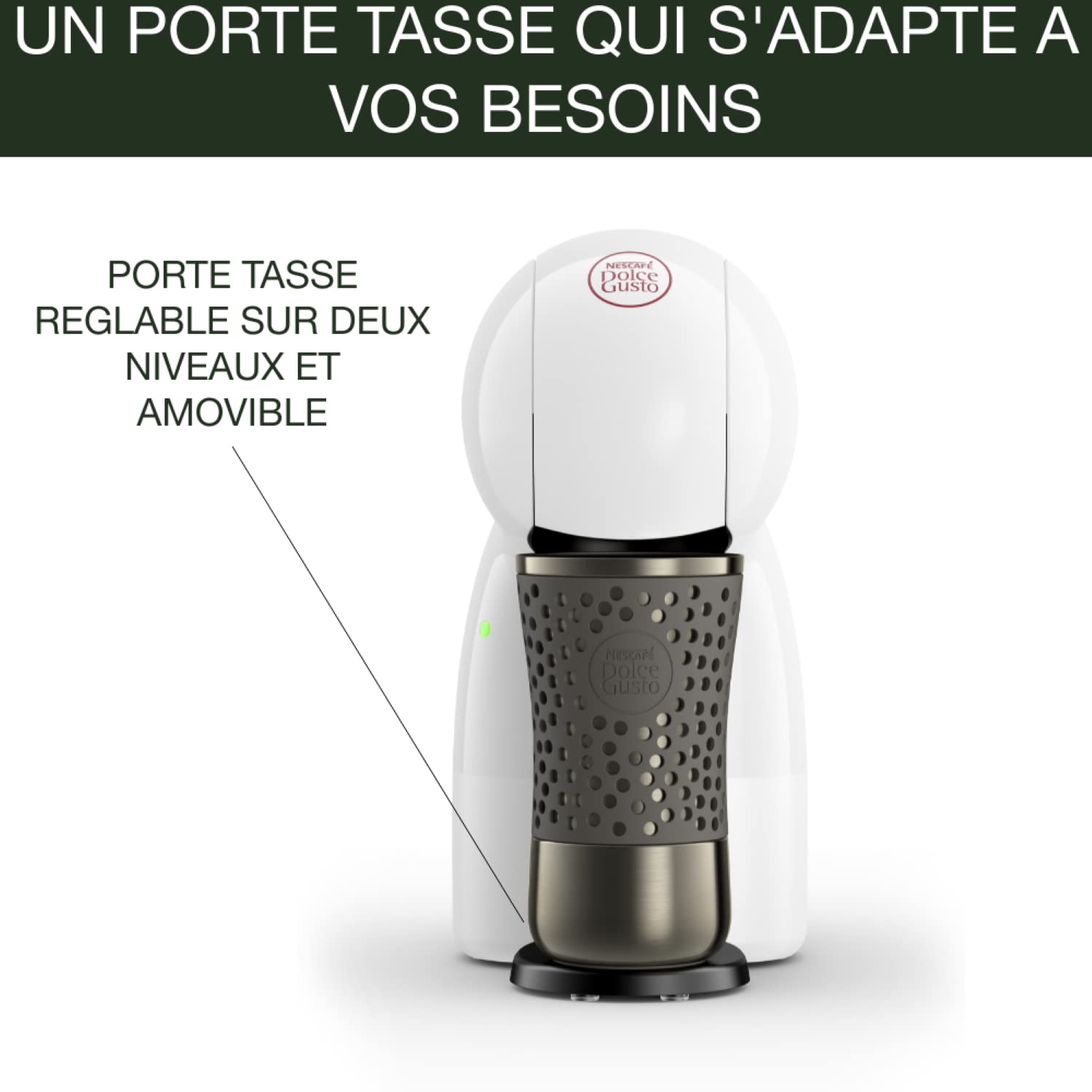 NESCAFÉ Dolce Gusto Piccolo XS macchina manuale bianca