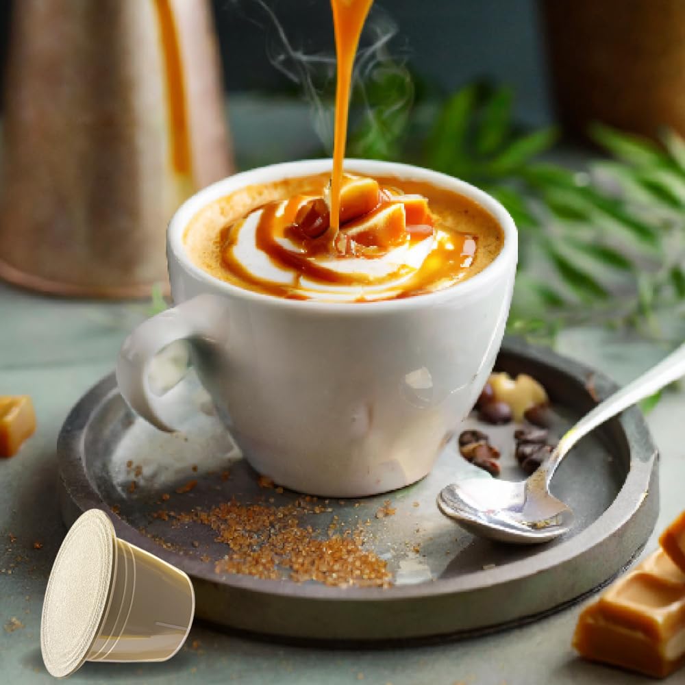 101 Caffè BEVANDE GOLOSE Caramellino capsule 12 pezzi cappuccino al caramello