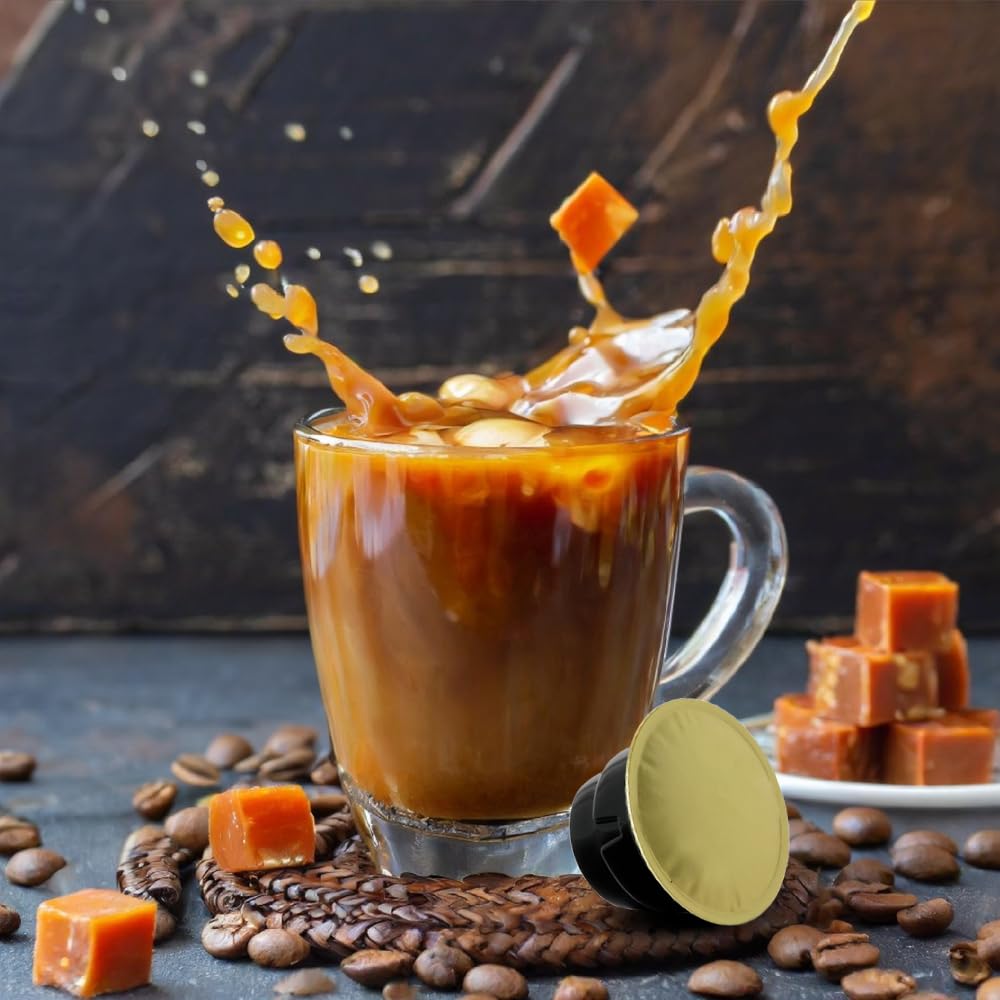 101 Caffè BEVANDE GOLOSE Caramellino capsule 10 per Ethicap al caramello