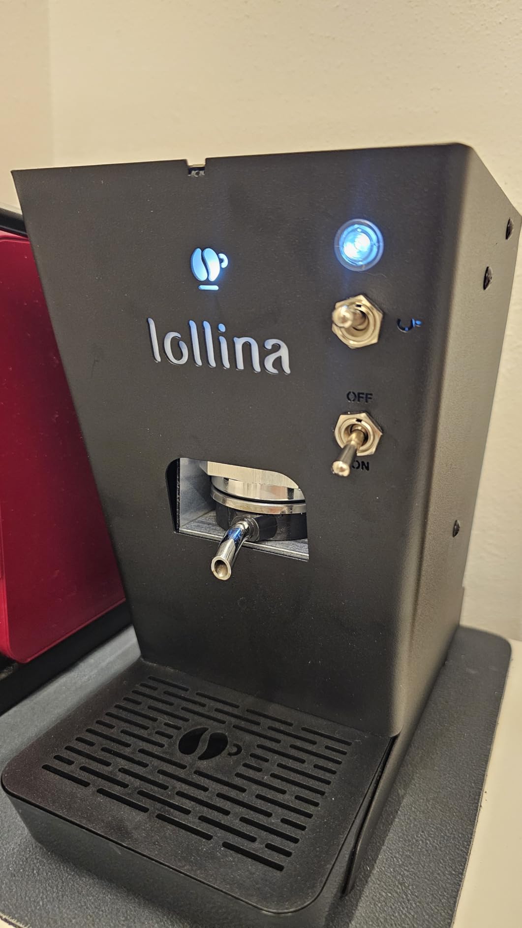 Lollo Caffè Lollina Plus macchina a cialde ESE 44 mm Rosapop con 40 cialde