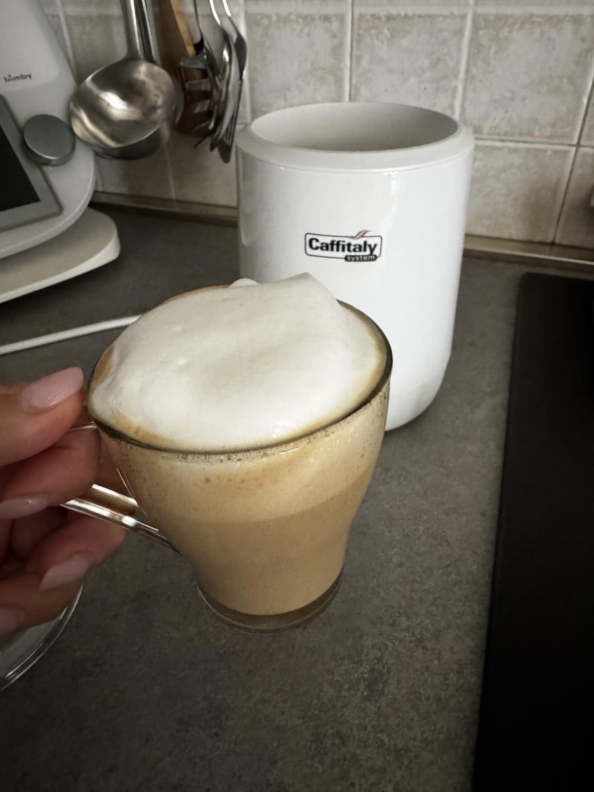 Caffitaly System Accessori Latte Art montalatte a induzione 250 ml