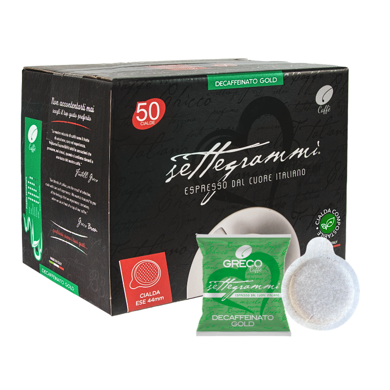 Greco Caffè Cialde ESE 44mm decaffeinato 50 cialde crema densa