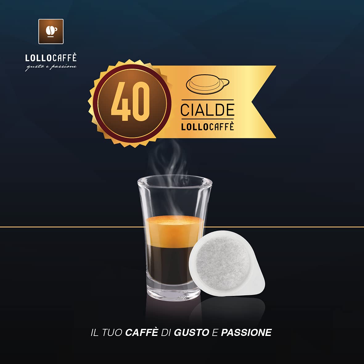 Lollo Caffe Lollina plus Silver macchina per cialde con 40 cialde