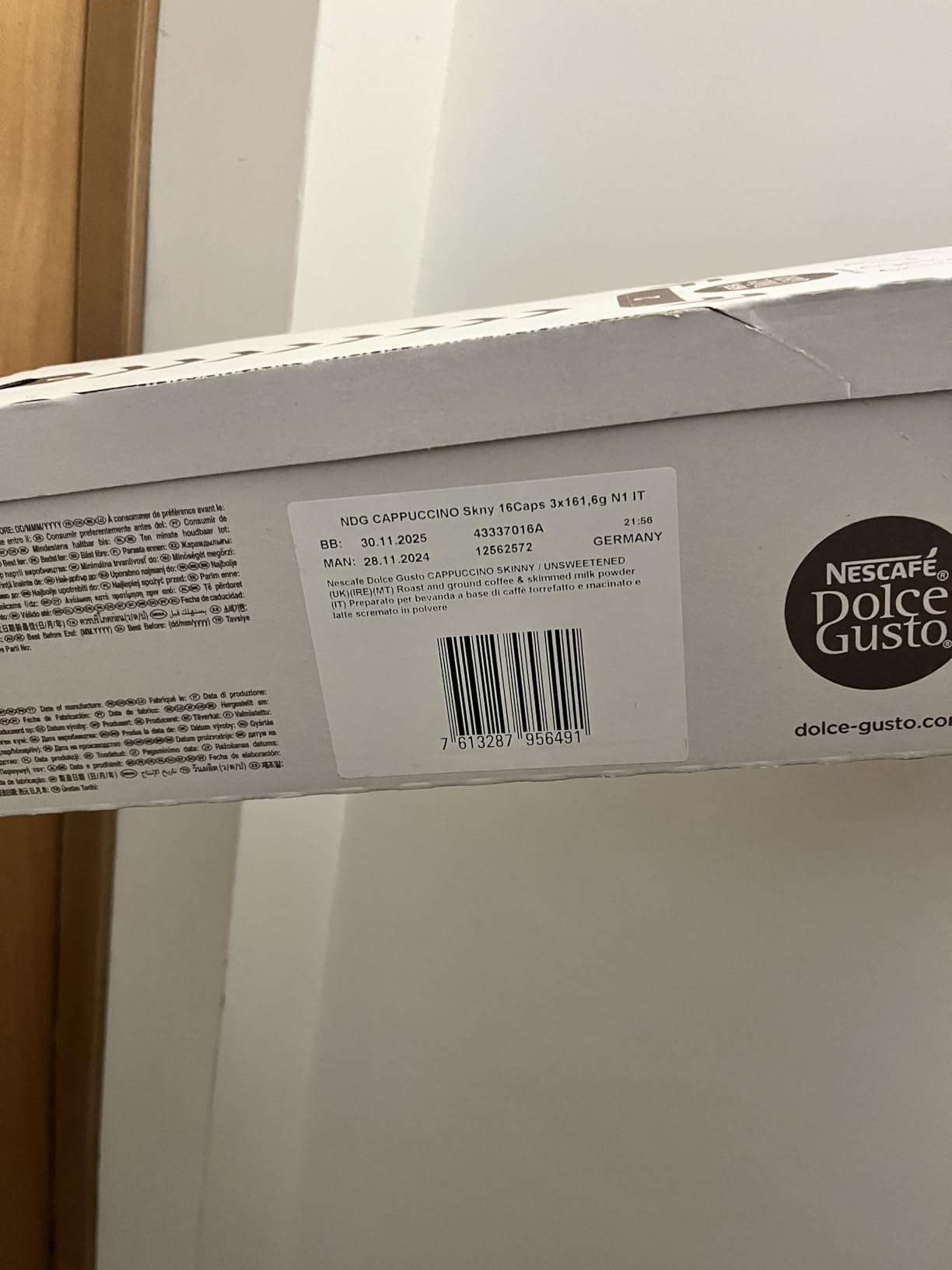 NESCAFÉ Dolce Gusto Cappuccino Light capsule caffè e latte 48 pezzi senza grassi