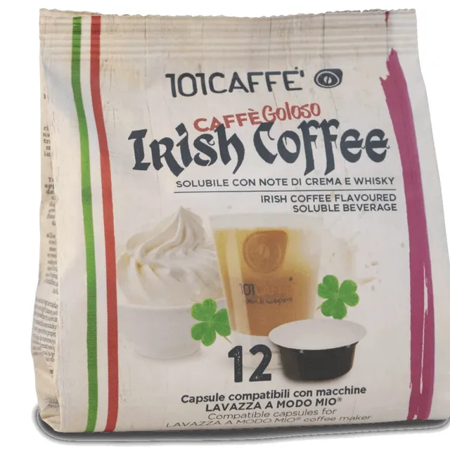 101 Caffè Bevande Golose Irish Coffee capsule 12 compatibili Lavazza A Modo Mio senza alcol